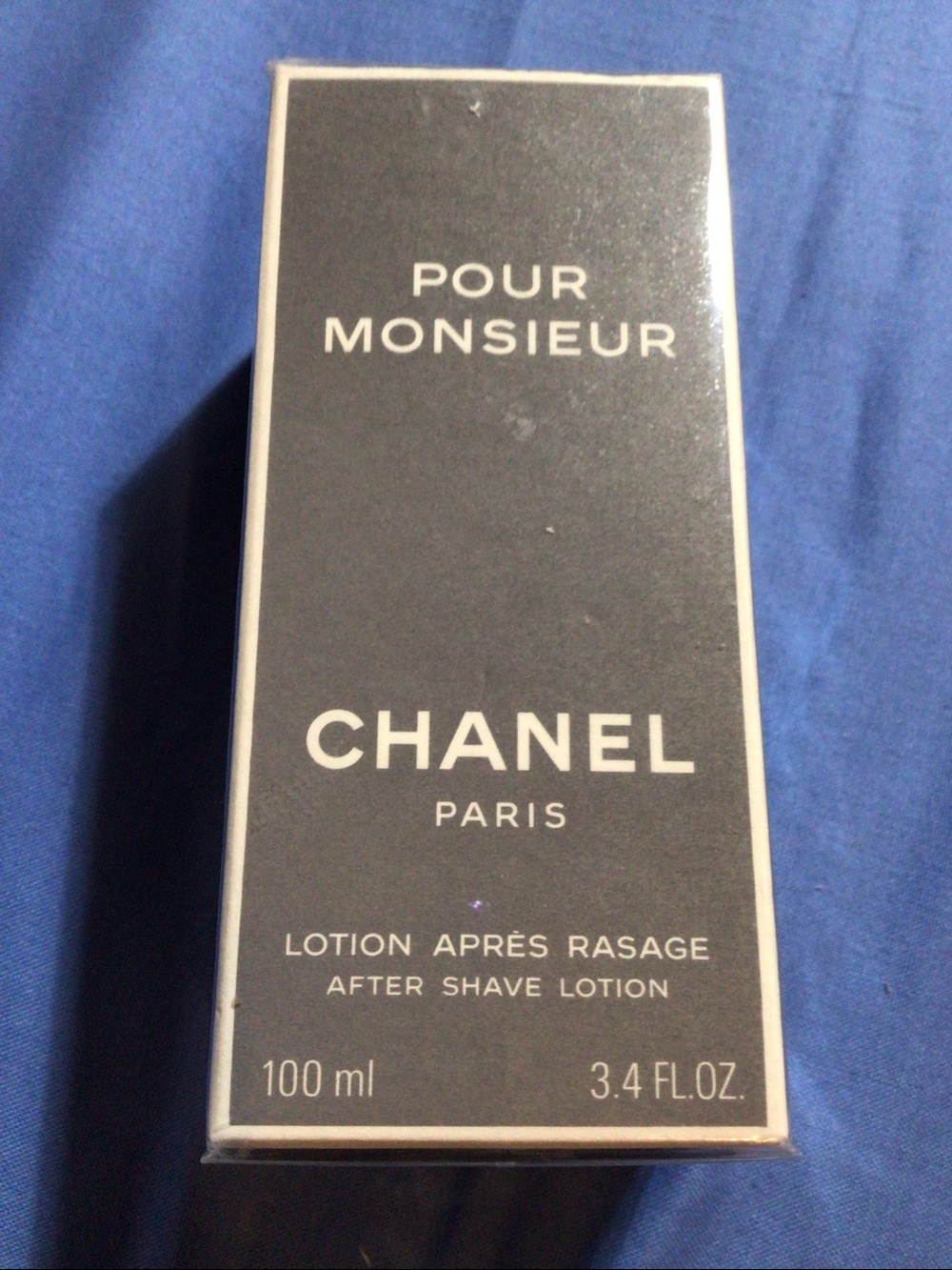 Chanel Paris Men Pour Monsieur Lotion Apres Rasage After Shave Lotion 3.4 fl oz